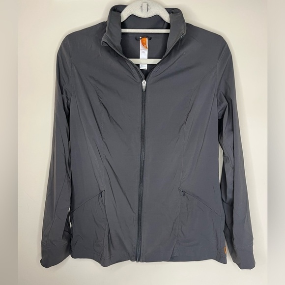 Lucy Athletic Active Full Zip Lightweight Jacket Black Medium - Picture 1 of 9